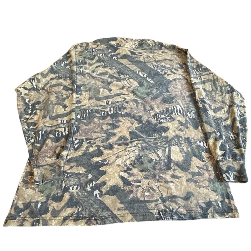 Vintage Mossy Oak Camo Long Sleeve Tee Mens L Faded Hunting Shirt - Picture 2 of 10